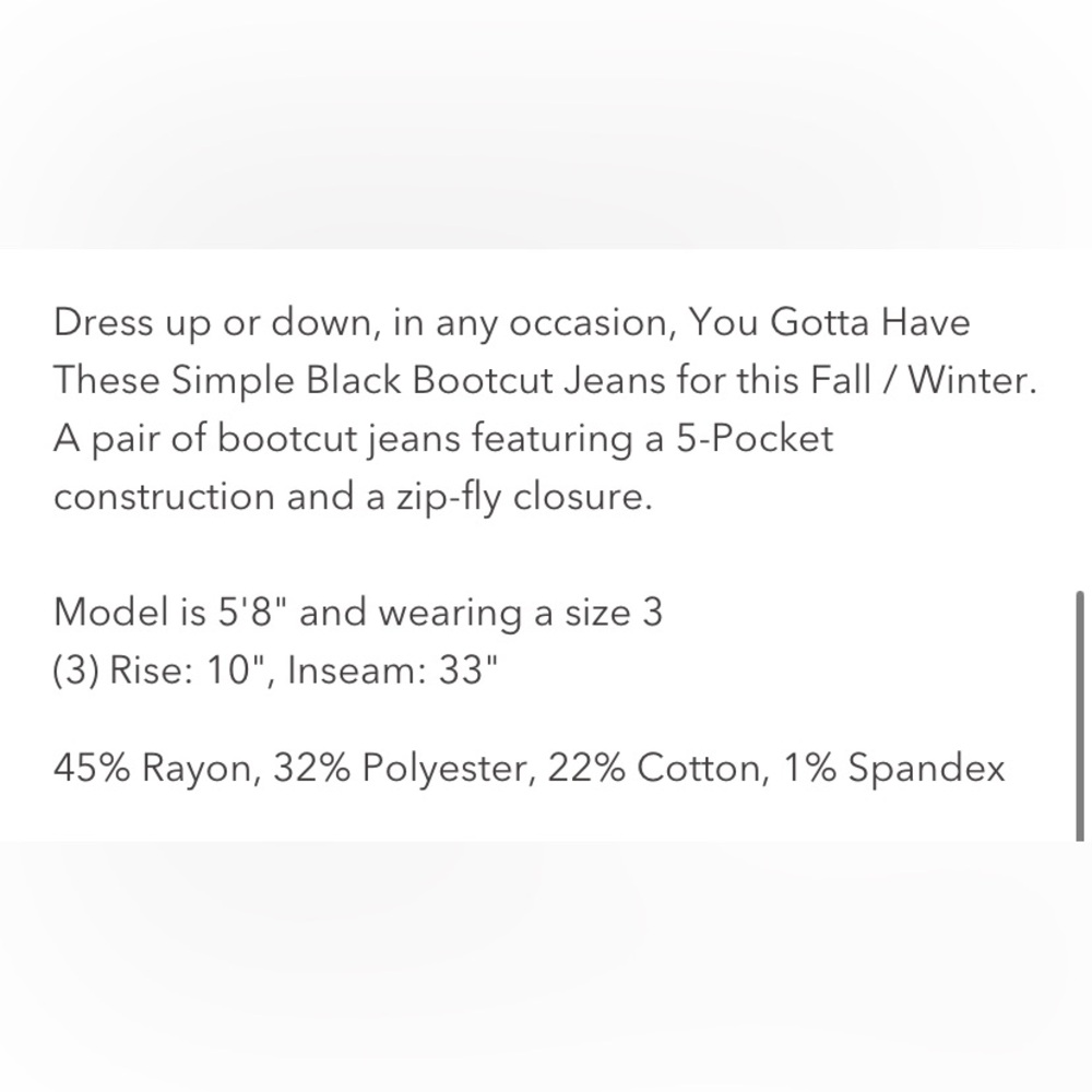LOLA JEANS - BILLE CBLK high rise bootcut - Picture 3 of 5
